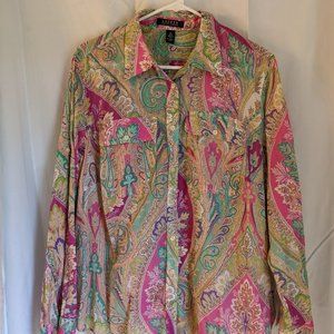 Ralph Lauren Paisley Cotton Button-down